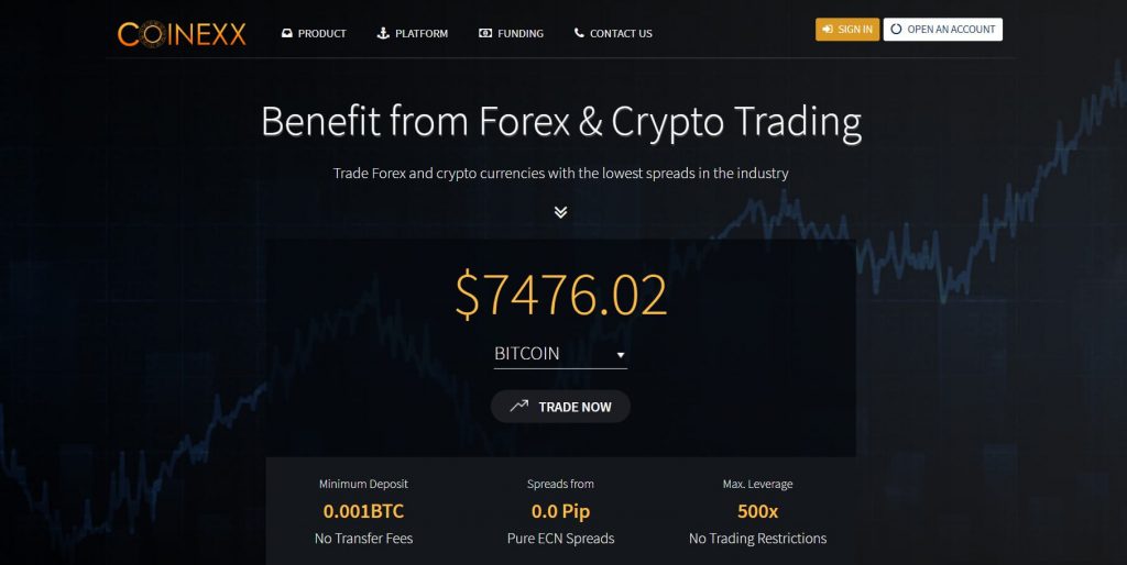 coinexx platform